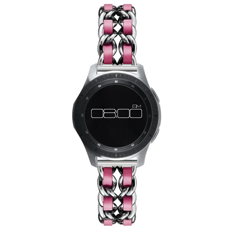 Absolut robust Universell Metall und Kunstleder armband