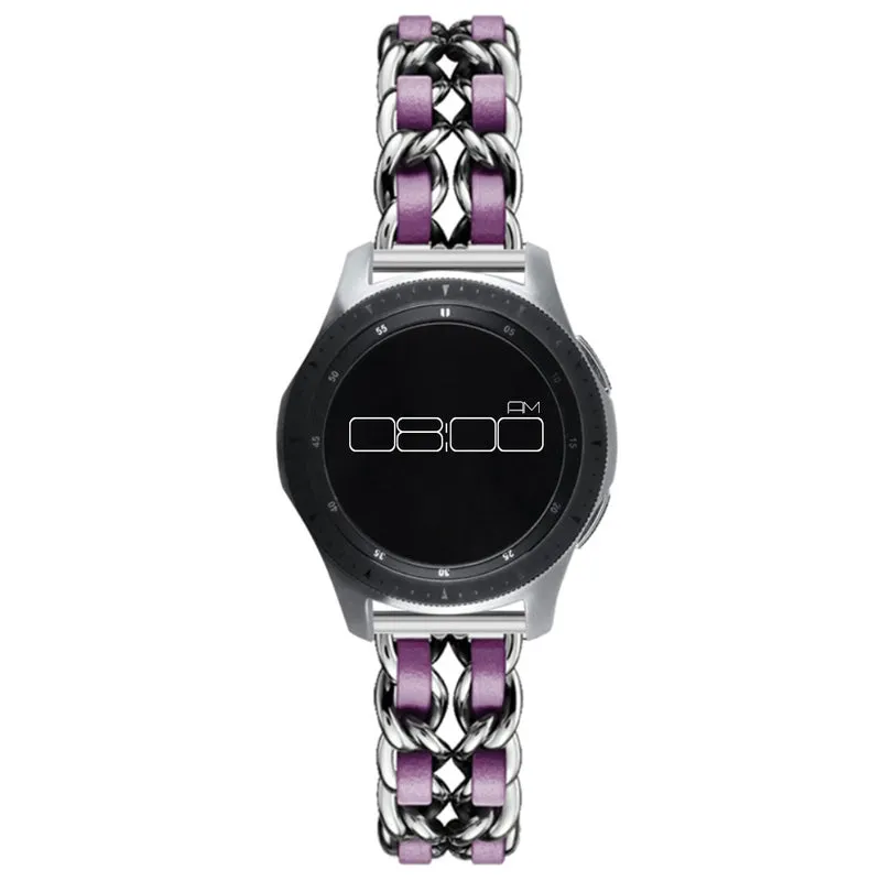 Absolut robust Universell Metall und Kunstleder armband