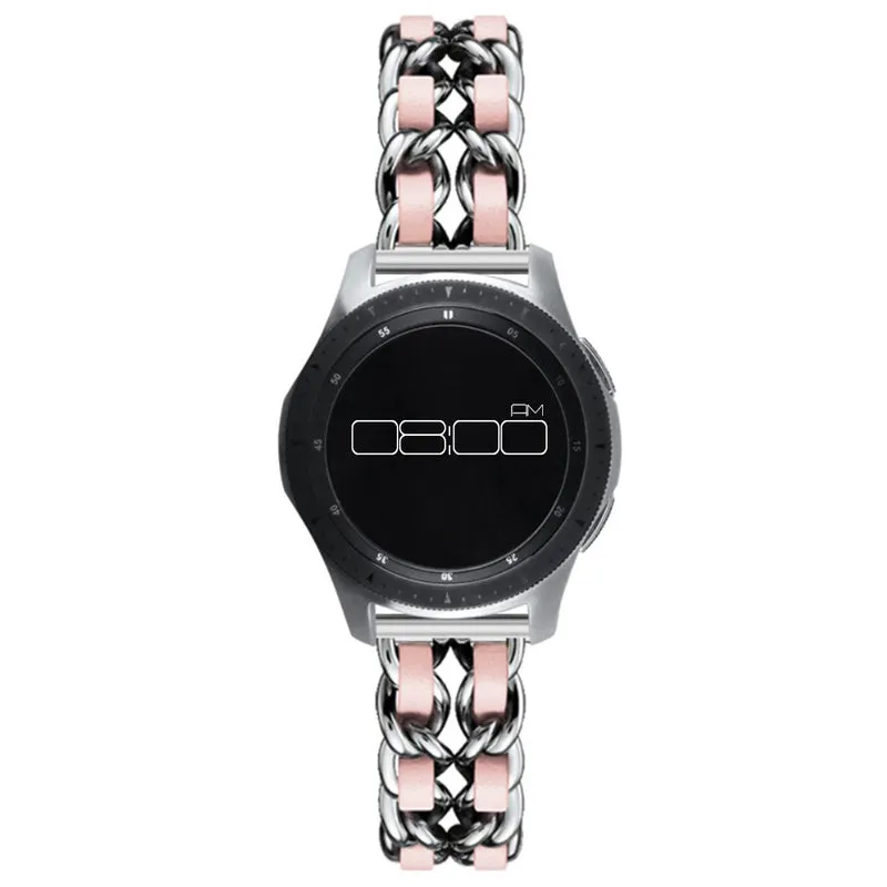 Absolut robust Universell Metall und Kunstleder armband