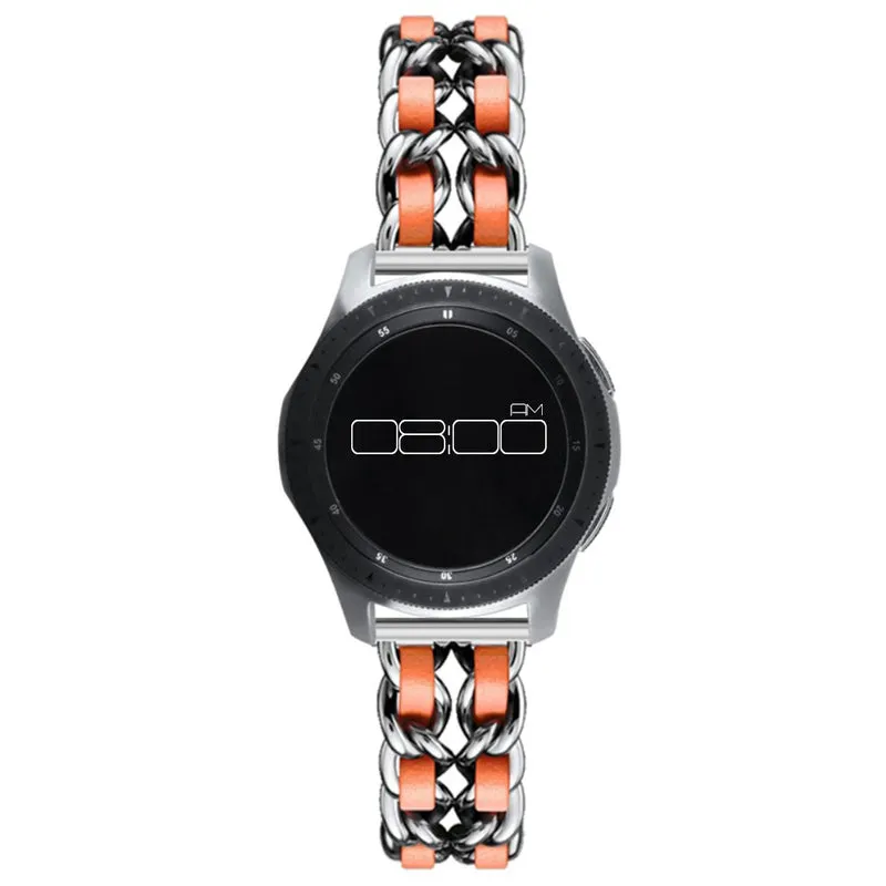 Absolut robust Universell Metall und Kunstleder armband