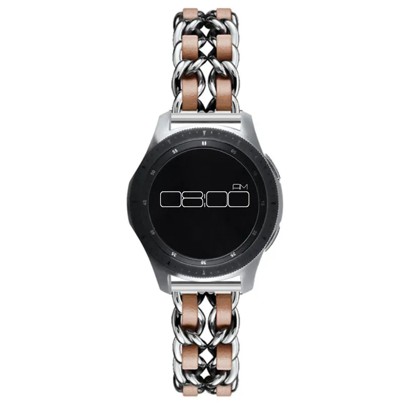 Absolut robust Universell Metall und Kunstleder armband