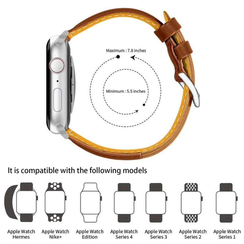 Super stylisch Universell Apple Echtes Leder armband