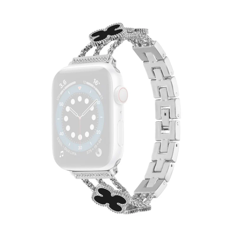 Mega stylisch Universell Apple Metall und Strass armband
