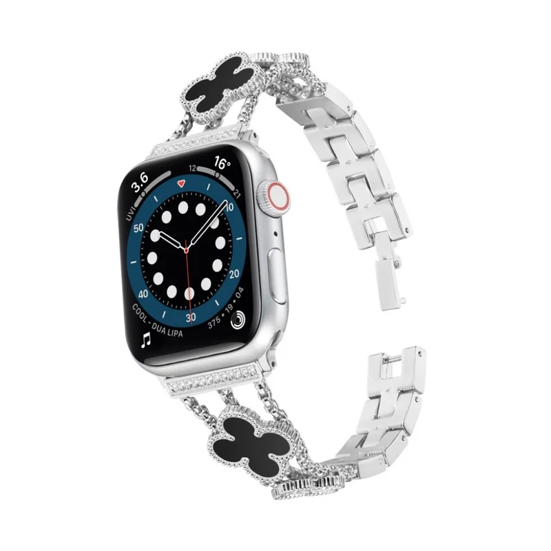 Mega stylisch Universell Apple Metall und Strass armband