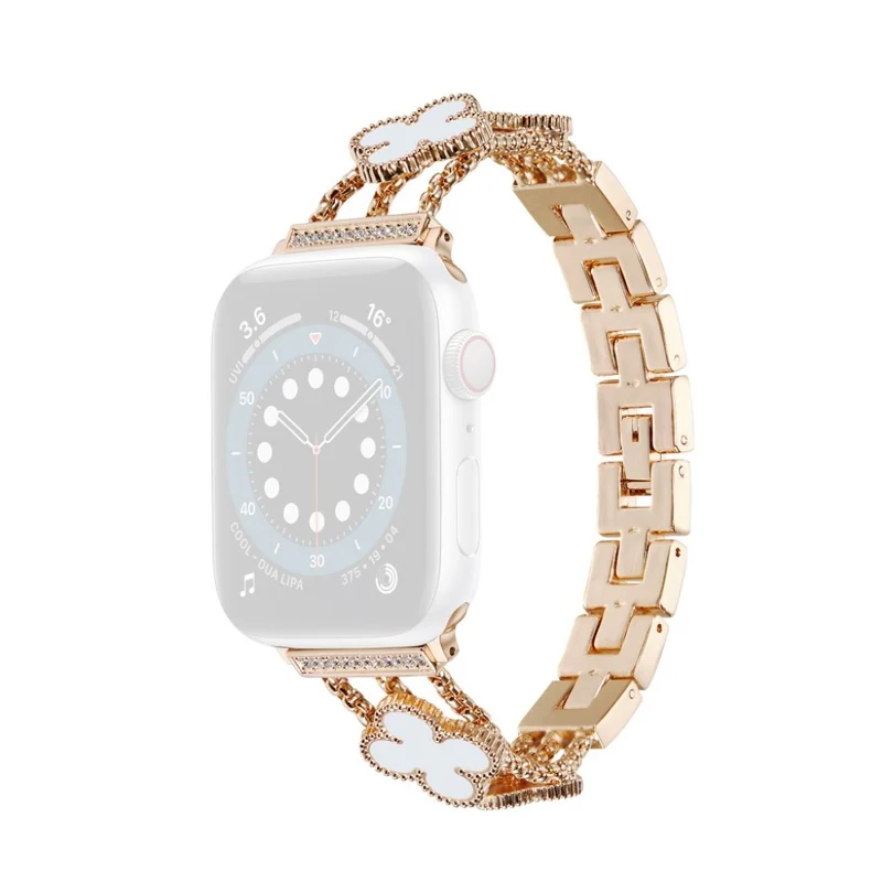 Mega stylisch Universell Apple Metall und Strass armband