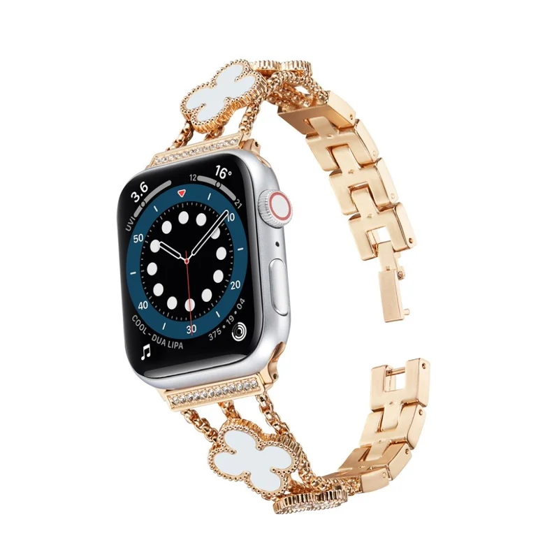 Mega stylisch Universell Apple Metall und Strass armband