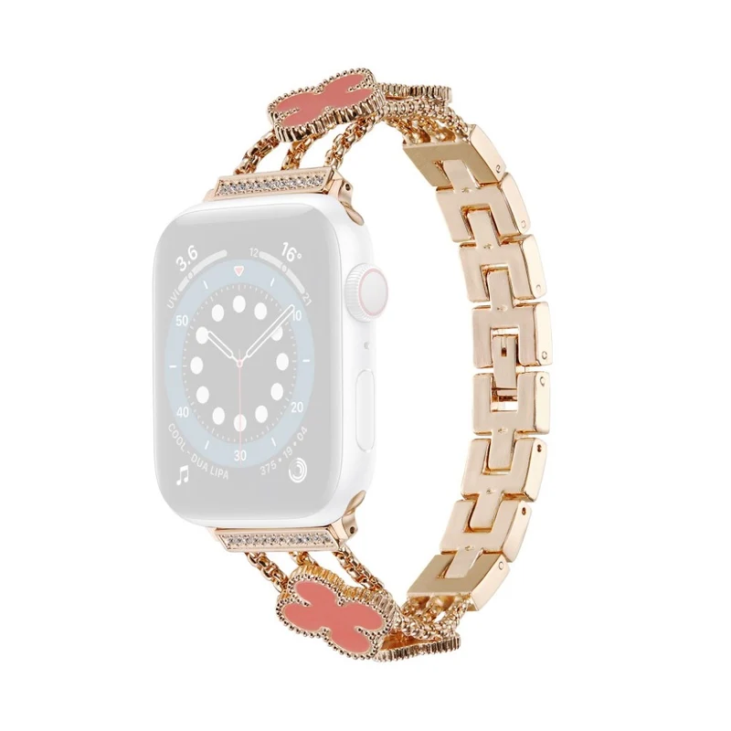 Mega stylisch Universell Apple Metall und Strass armband