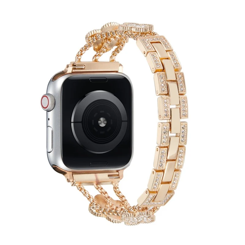 Mega stylisch Universell Apple Metall und Strass armband
