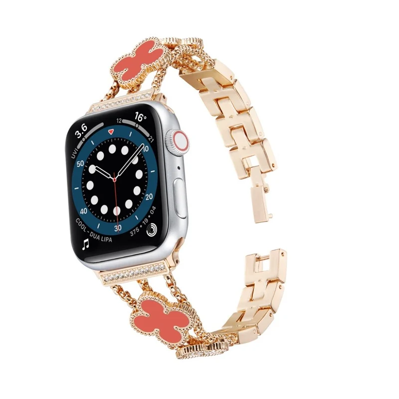 Mega stylisch Universell Apple Metall und Strass armband