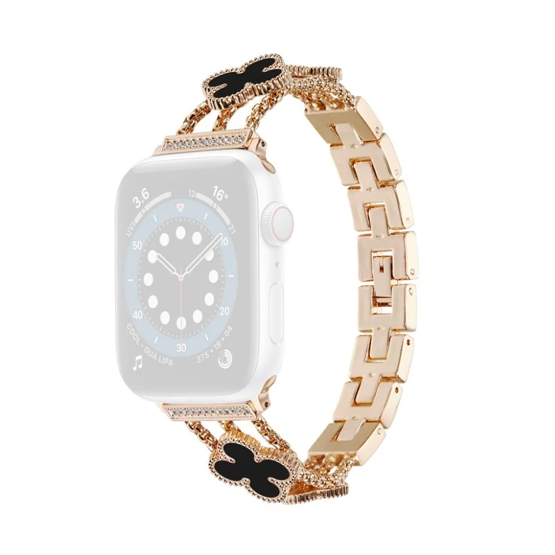 Mega stylisch Universell Apple Metall und Strass armband