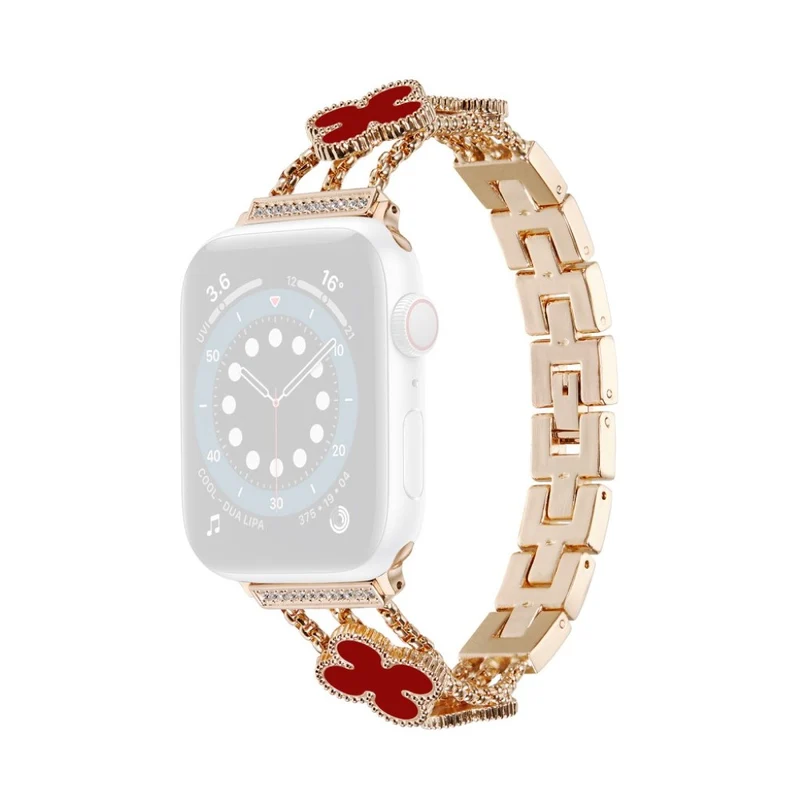 Mega stylisch Universell Apple Metall und Strass armband