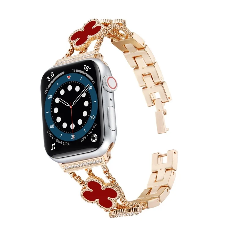 Mega stylisch Universell Apple Metall und Strass armband