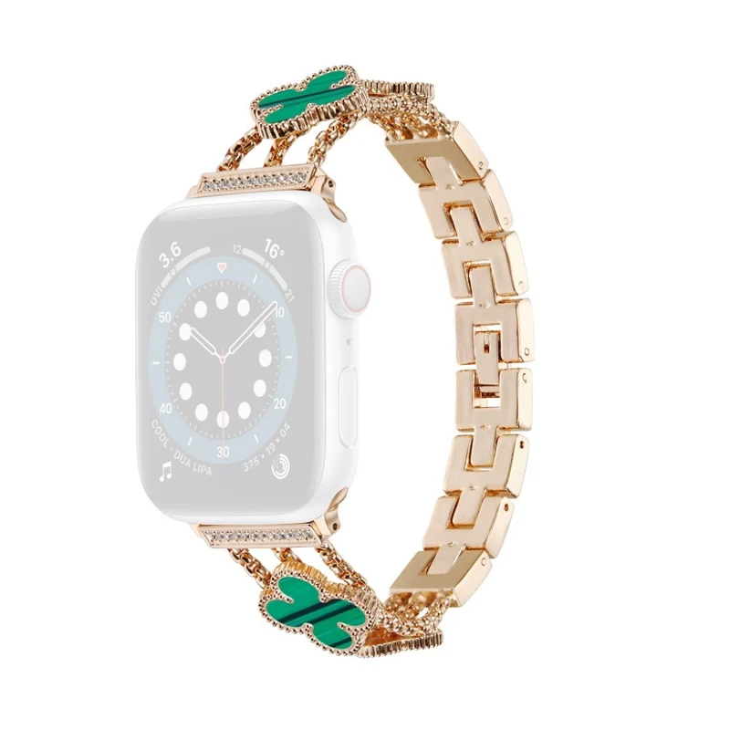 Mega stylisch Universell Apple Metall und Strass armband