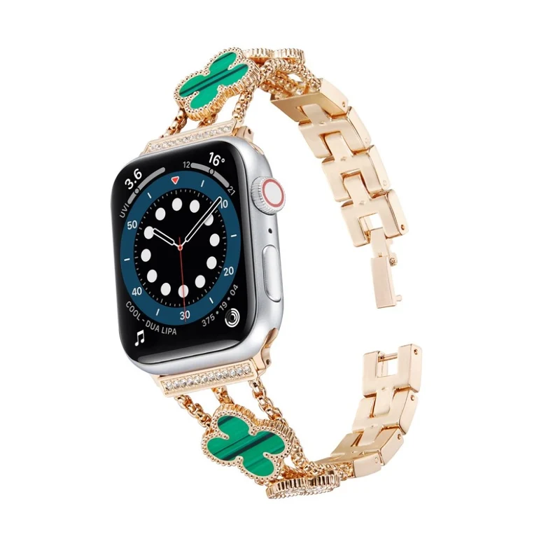 Mega stylisch Universell Apple Metall und Strass armband