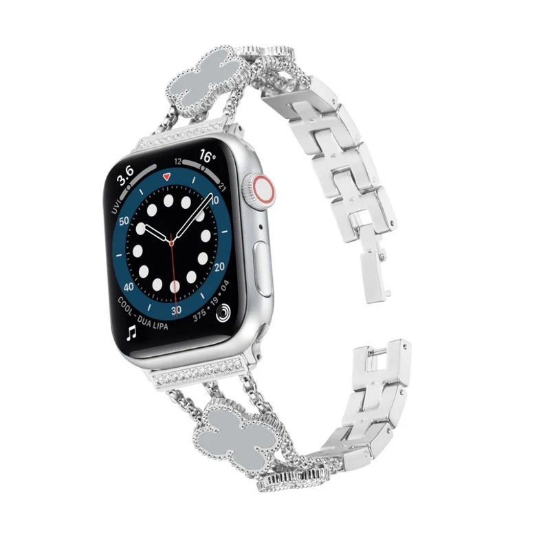 Mega stylisch Universell Apple Metall und Strass armband