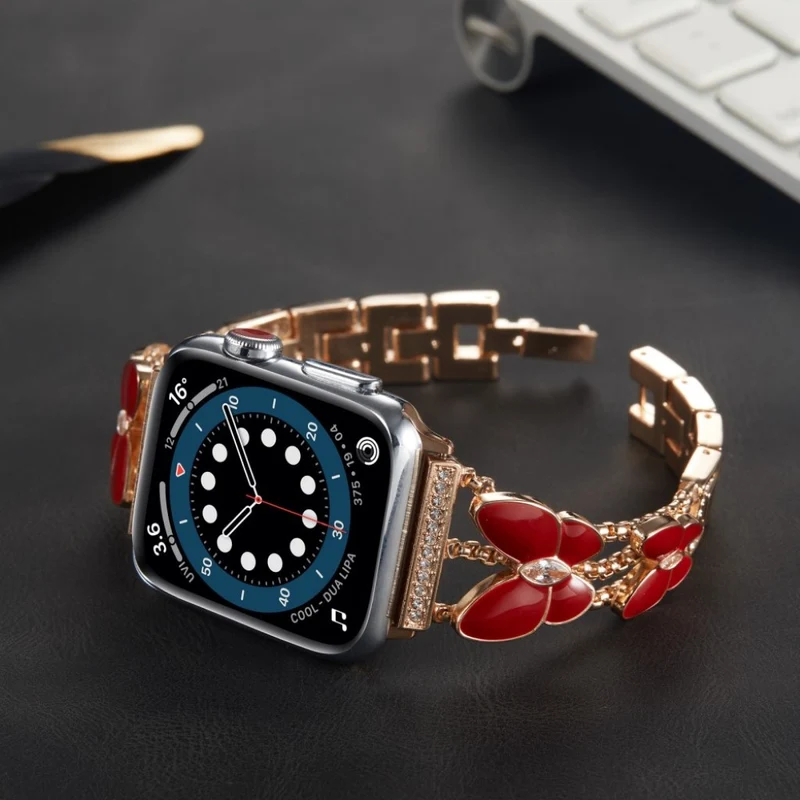 Absolut gut Universell Apple Metall und Strass armband