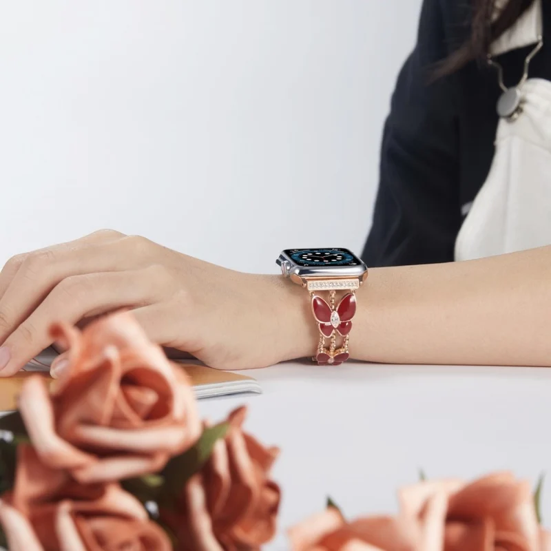 Absolut gut Universell Apple Metall und Strass armband