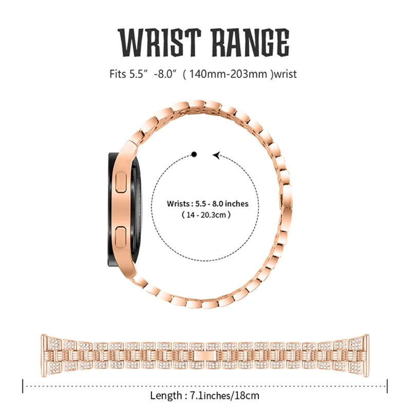 Modisch Universell Samsung Metall und Strass armband