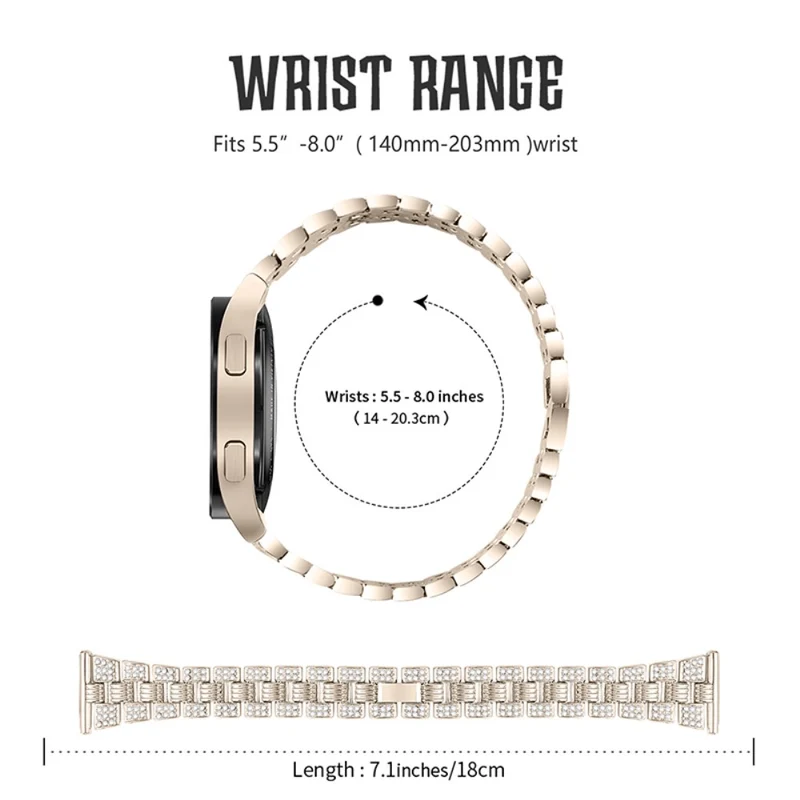 Modisch Universell Samsung Metall und Strass armband