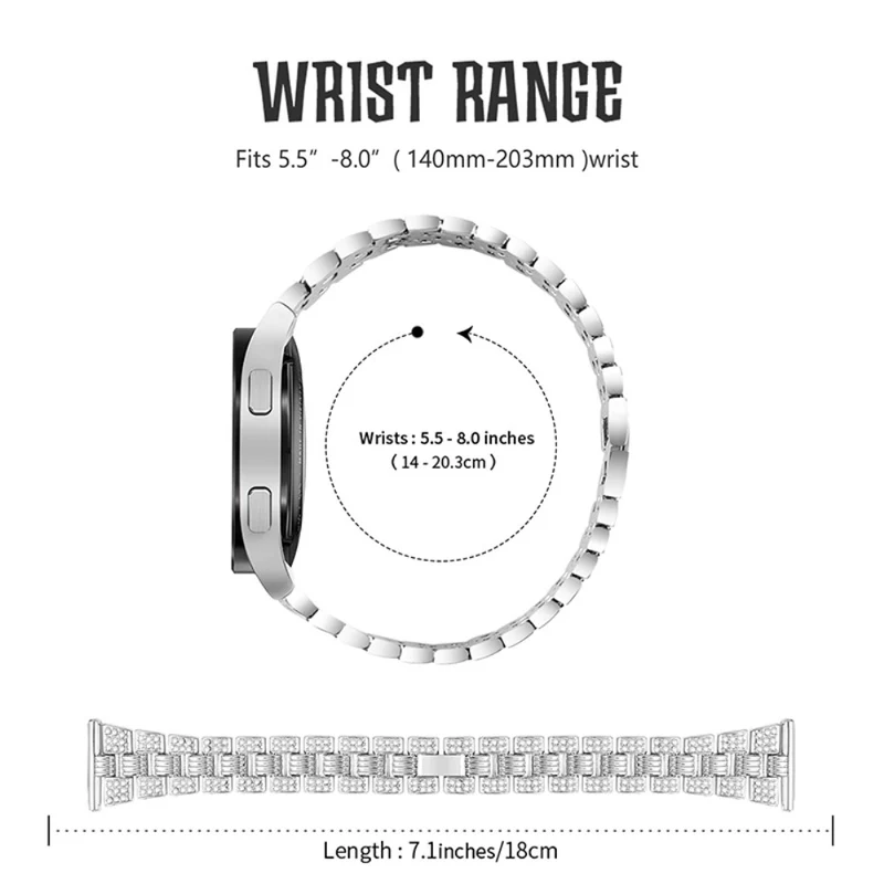 Modisch Universell Samsung Metall und Strass armband