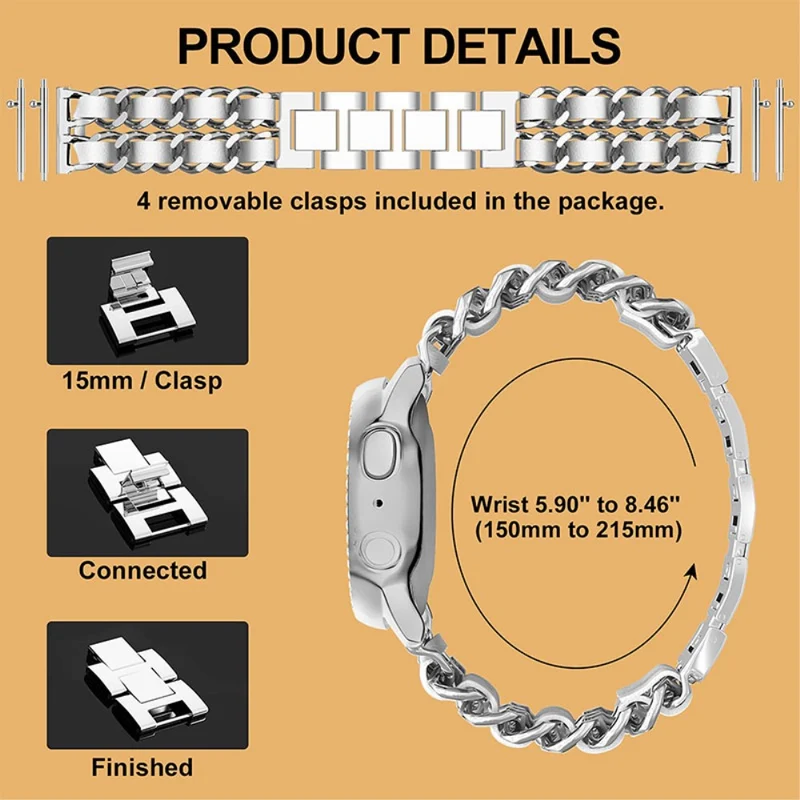 Samsung Galaxy Watch 3 (45mm) Metall und Kunstleder armband
