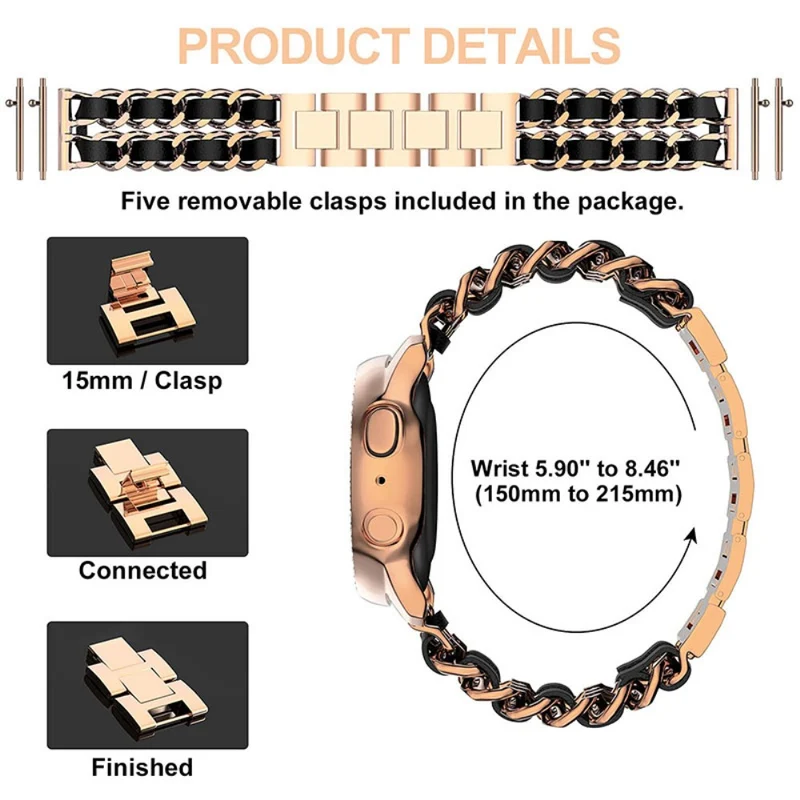 Samsung Galaxy Watch 3 (45mm) Metall und Kunstleder armband