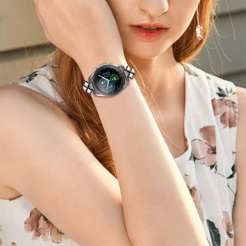 Samsung Galaxy Watch 3 (45mm) / Samsung Galaxy Watch (46mm) Metall und Strass armband