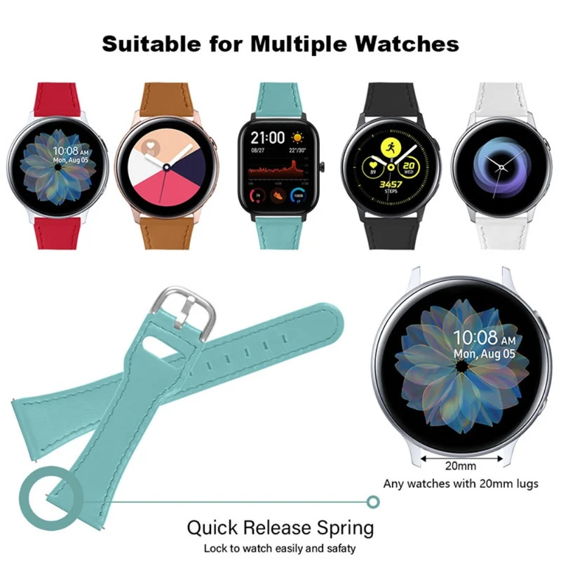 Samsung Galaxy Watch 3 (45mm) / Samsung Galaxy Watch (46mm) Echtes Leder armband