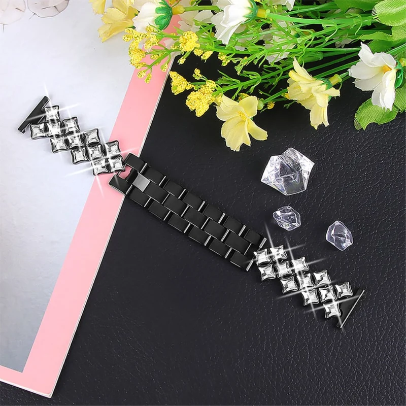 Wunderbar Universell Samsung Metall und Strass armband
