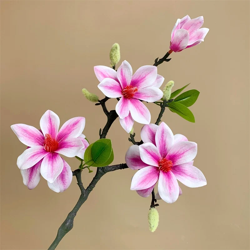 Dekorative künstliche Magnolienanordnung für die Wohnraumgestaltung