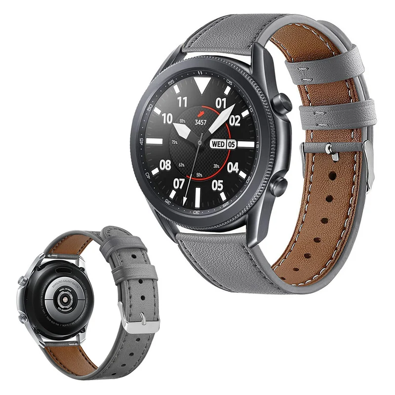 Mega zäh Samsung Galaxy Watch 3 (45mm) Echtes Leder armband