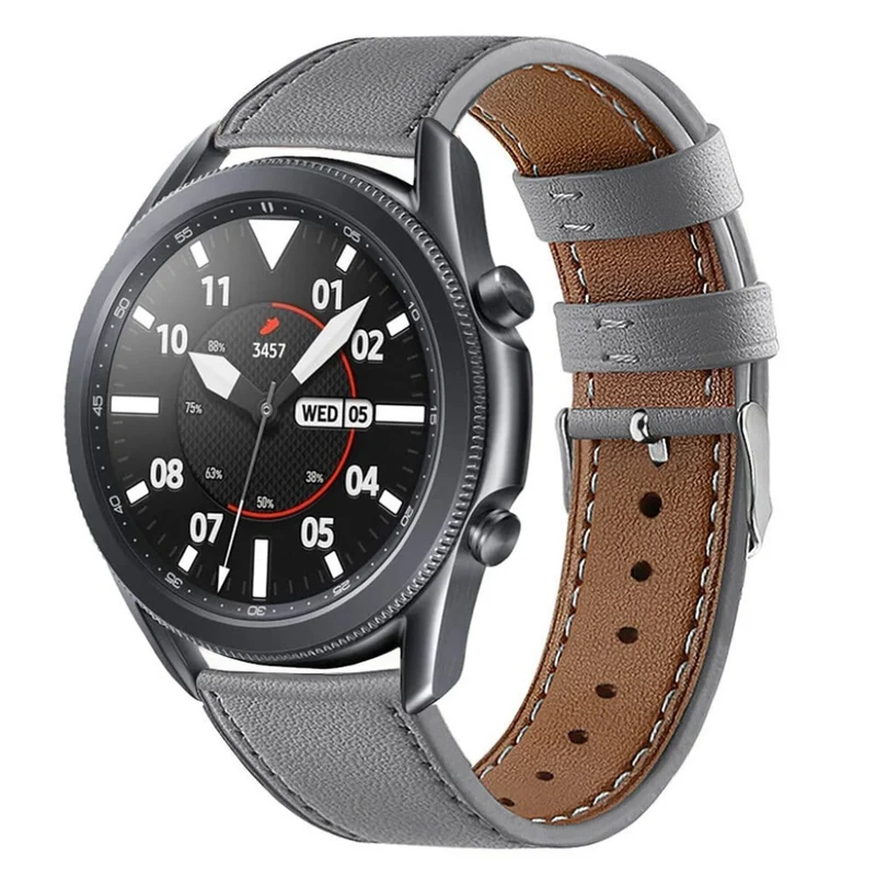 Mega zäh Samsung Galaxy Watch 3 (45mm) Echtes Leder armband