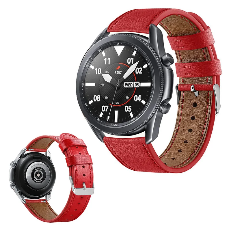 Mega zäh Samsung Galaxy Watch 3 (45mm) Echtes Leder armband