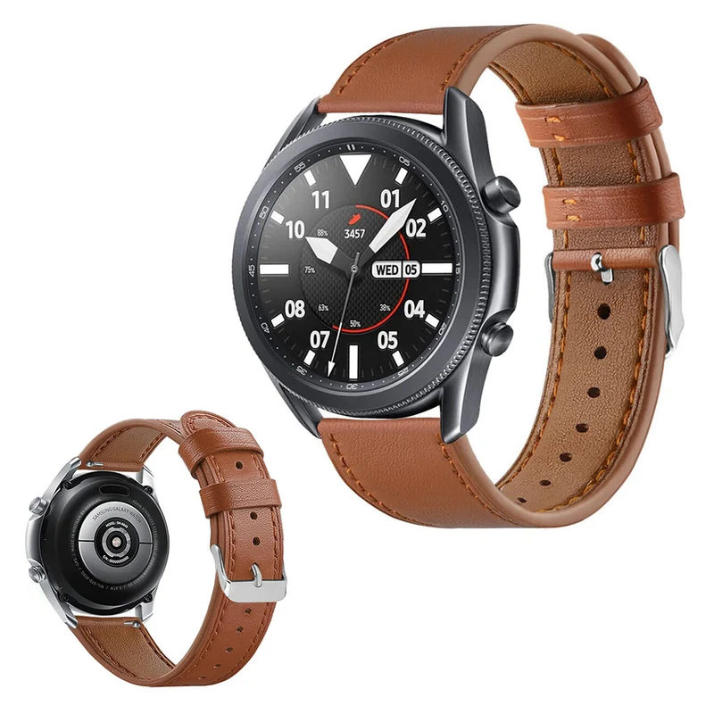 Mega zäh Samsung Galaxy Watch 3 (45mm) Echtes Leder armband