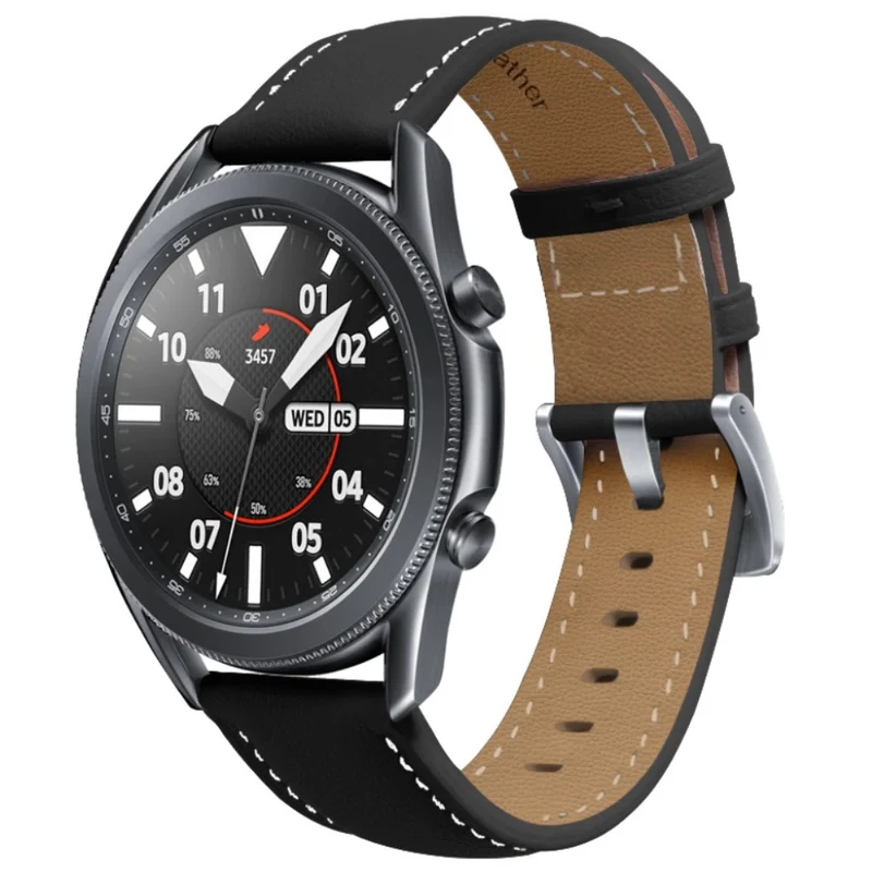 Mega zäh Samsung Galaxy Watch 3 (45mm) Echtes Leder armband