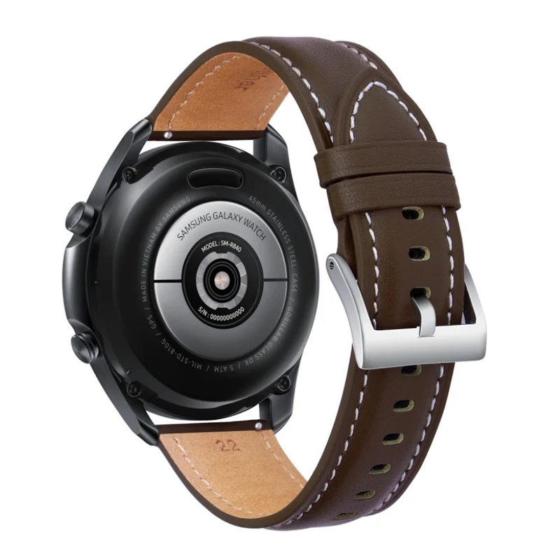 Mega zäh Samsung Galaxy Watch 3 (45mm) Echtes Leder armband