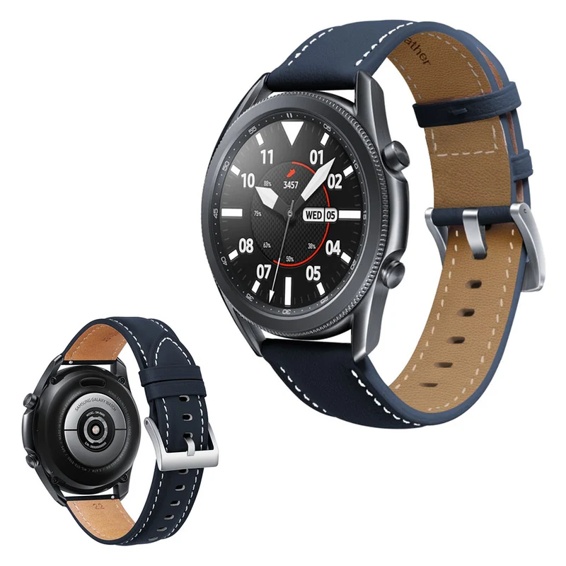 Mega zäh Samsung Galaxy Watch 3 (45mm) Echtes Leder armband
