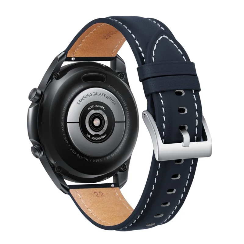 Mega zäh Samsung Galaxy Watch 3 (45mm) Echtes Leder armband