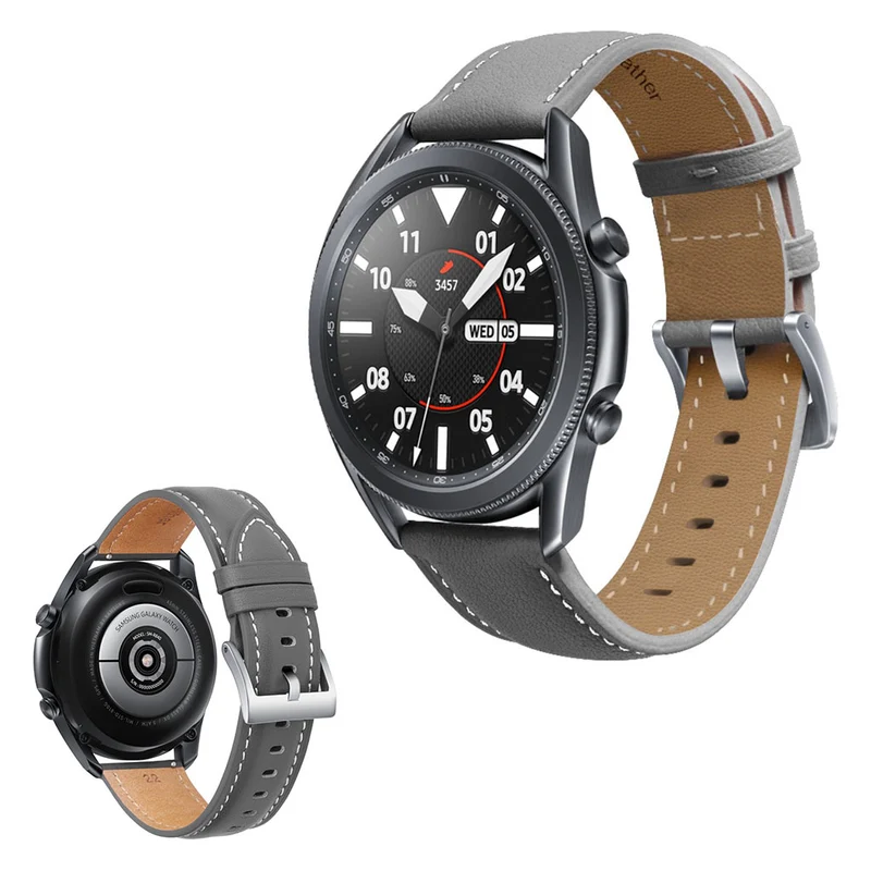Mega zäh Samsung Galaxy Watch 3 (45mm) Echtes Leder armband