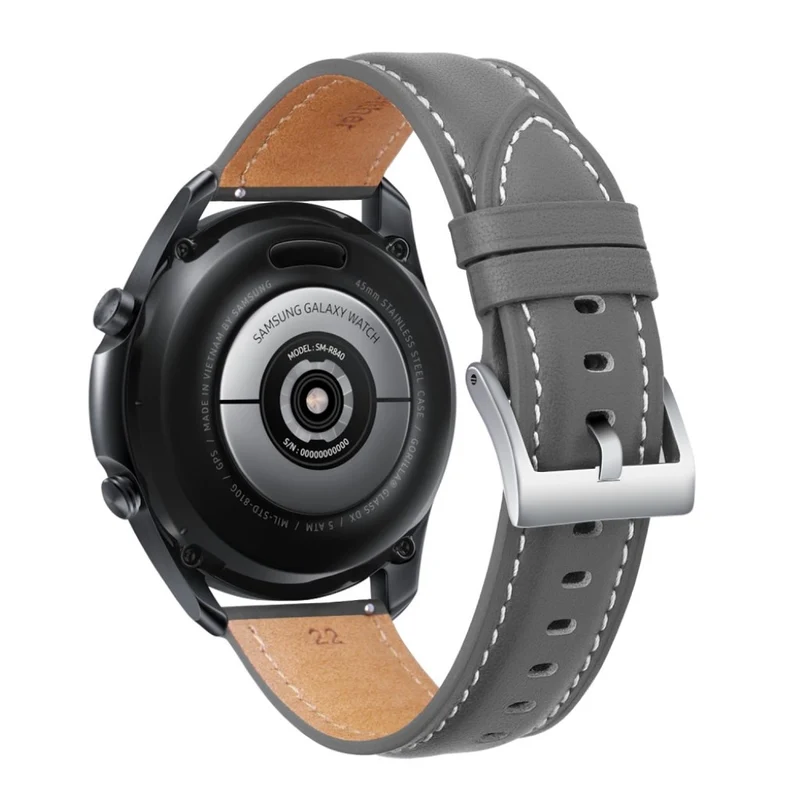Mega zäh Samsung Galaxy Watch 3 (45mm) Echtes Leder armband