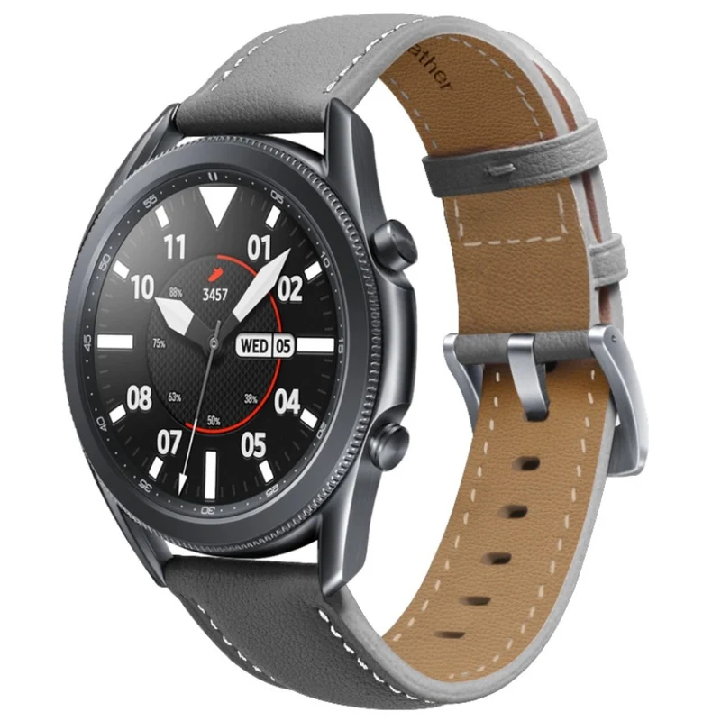 Mega zäh Samsung Galaxy Watch 3 (45mm) Echtes Leder armband