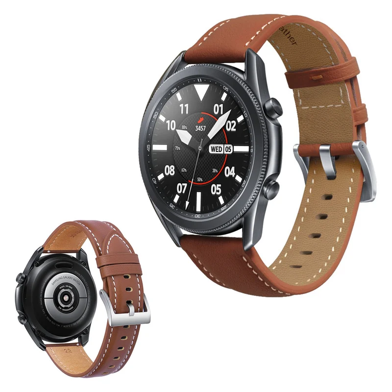 Mega zäh Samsung Galaxy Watch 3 (45mm) Echtes Leder armband