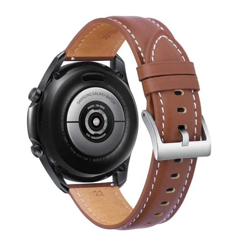 Mega zäh Samsung Galaxy Watch 3 (45mm) Echtes Leder armband