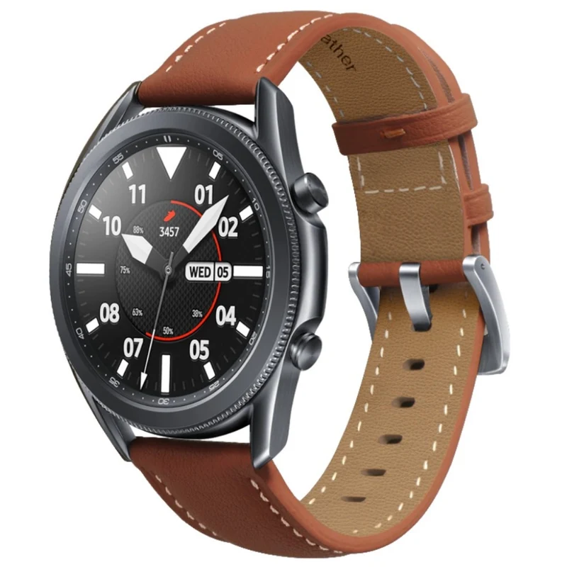 Mega zäh Samsung Galaxy Watch 3 (45mm) Echtes Leder armband