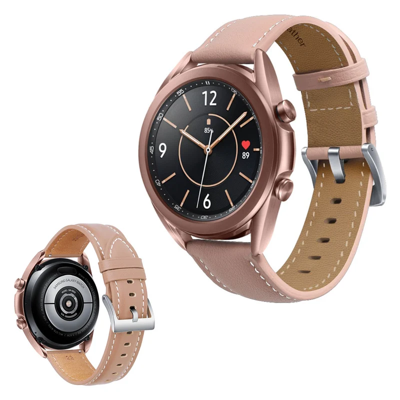 Mega zäh Samsung Galaxy Watch 3 (45mm) Echtes Leder armband