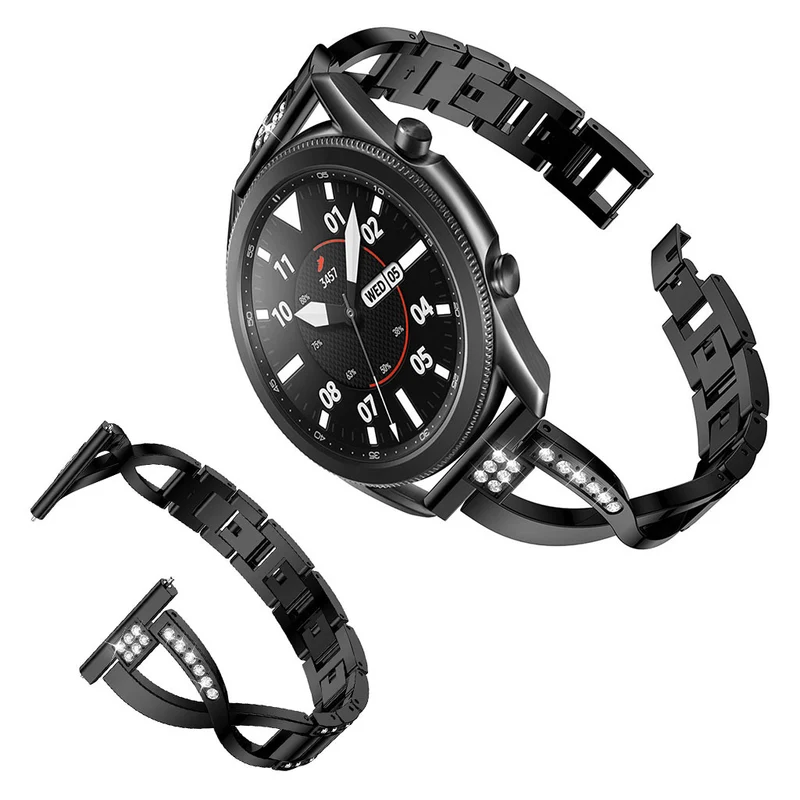 Süß Samsung Galaxy Watch 3 (45mm) Metall und Strass armband