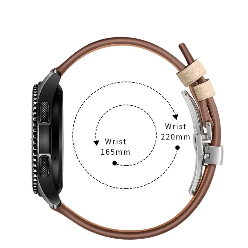 Samsung Gear S3 / Samsung Gear S3 Frontier Echtes Leder armband
