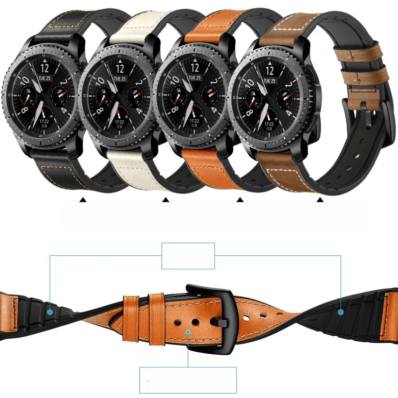 Samsung Gear S3 / Samsung Gear S3 Frontier Echtes Leder armband