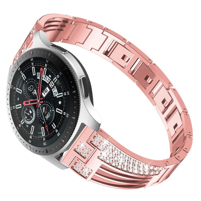 Samsung Gear S3 / Samsung Galaxy Watch (42mm) Metall und Strass armband