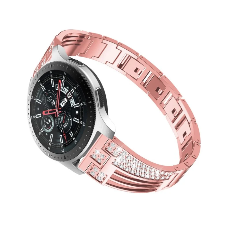 Samsung Gear S3 / Samsung Galaxy Watch (42mm) Metall und Strass armband